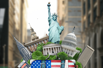 Amerikayı anlatan görseller, en barizi özgürlük heykeli